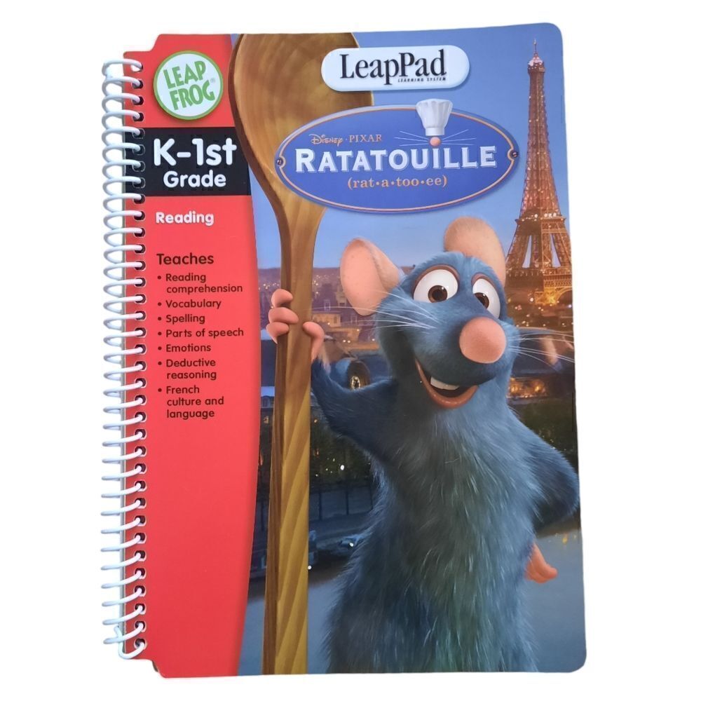 Leap Frog LeapPad Learning System Disney Pixar Ratatouille K-1st Book Only
